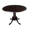 International Concepts Round 42 in Round Dual Drop Leaf Pedestal Table, Rich Mocha, 42 W, 42 L, 29.5 in H, Wood T15-42DP - alternate 1
